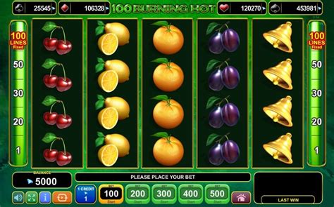 100 Burning Hot Slot - Play Online