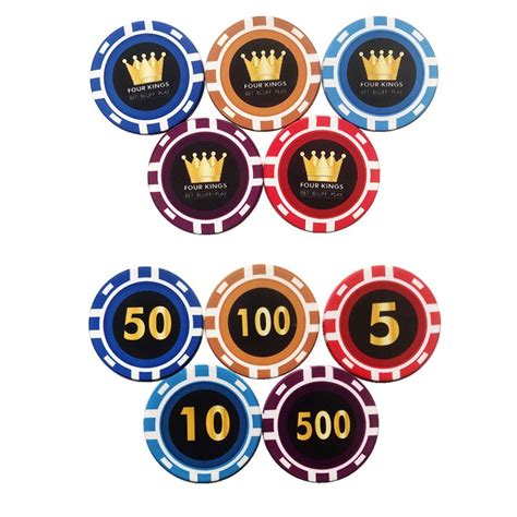 A Coroa E Os Dados De Fichas De Poker