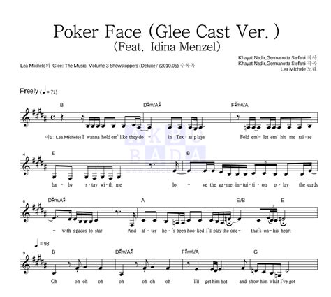Acorde Poker Face Glee