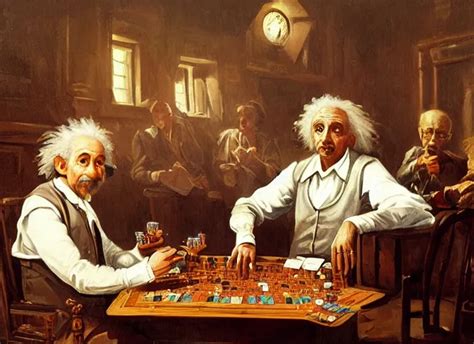 Albert Einstein Isaac Newton Poker