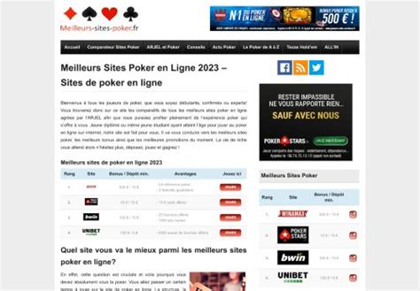 Avis Poker Meilleur Site