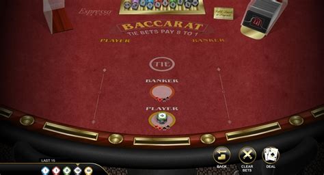 Baccarat Espresso 888 Casino