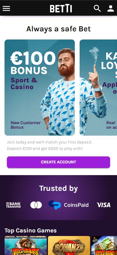 Betti Casino Login