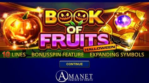 Book Of Fruits Halloween Betway