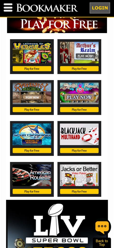 Bookmaker Casino App