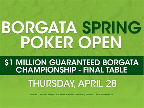 Borgata Primavera De Poker Open 2024 Agenda