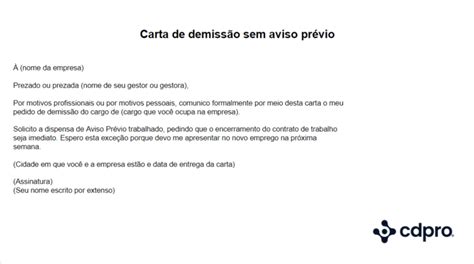 Carta De Demissao Do Casino