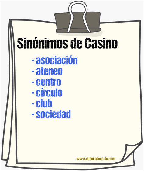 Casino Contador Sinonimo