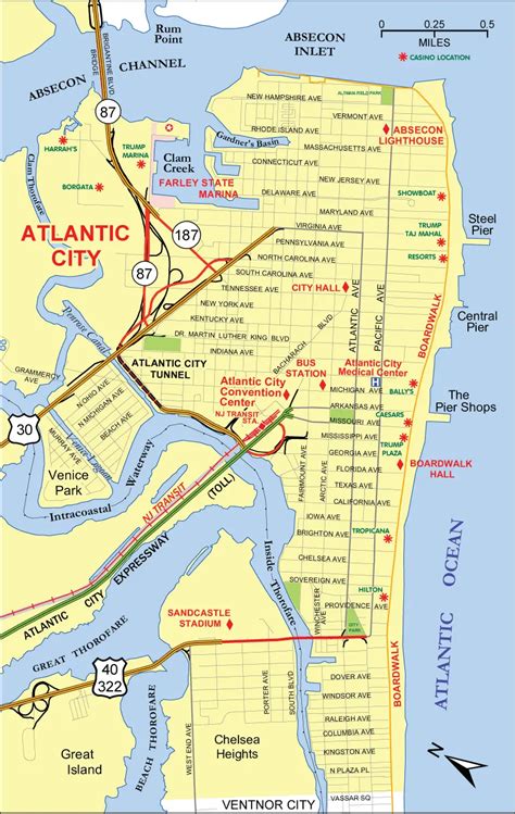 Casino Mapa Em Atlantic City