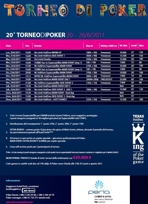 Casino Perla Tornei Di Poker