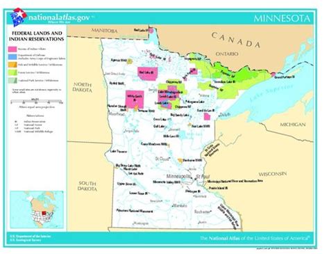 Cassinos Indigenas Em Minnesota Mapa