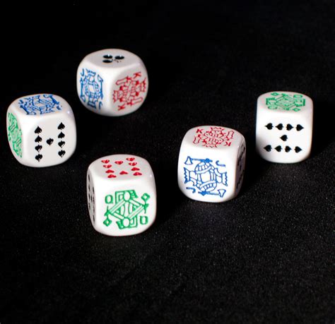 Celuloide Octaedro Poker Dice