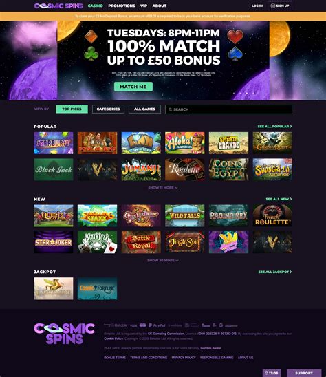 Cosmic Spins Casino Aplicacao