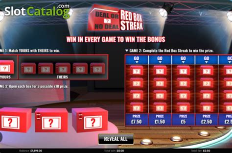 Deal Or No Deal Red Box Streak Parimatch