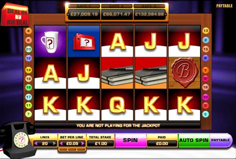 Deal Or No Deal Slot Machine Desacordo