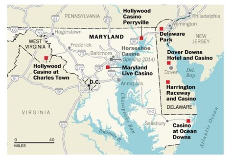 Delaware Casinos Mapa