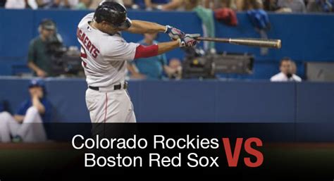 Estadisticas de jugadores de partidos de Boston Red Sox vs Colorado Rockies