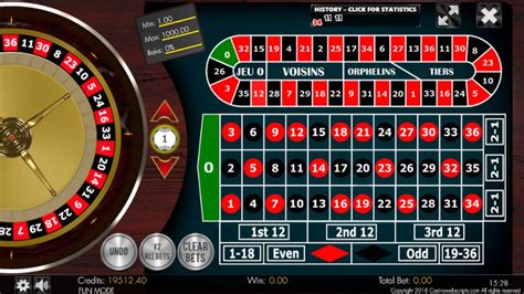 European Roulette 2d Advanced Slot Gratis