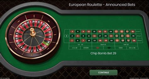 European Roulette Annouced Bets Pokerstars