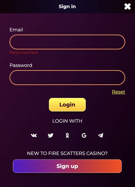 Fire Scatters Casino Login