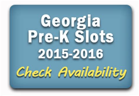 Georgia Pre K Slots