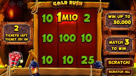 Gold Rush Scratchcard Novibet