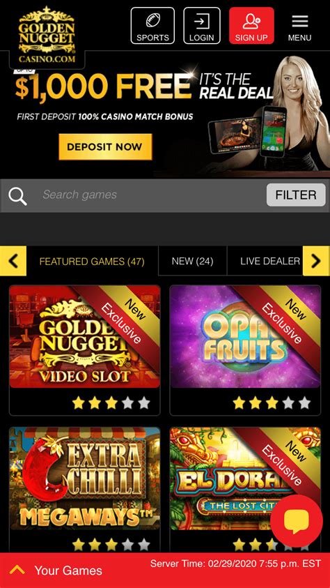 Golden Nugget Online Casino Mobile