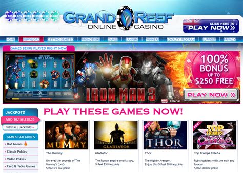 Grand Reef On Line Codigos De Bonus De Casino