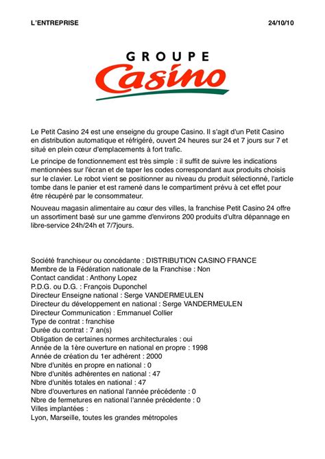 Groupe Casino Ficha Entreprise