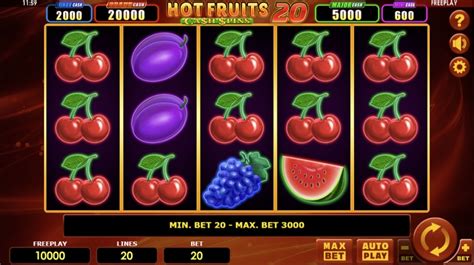 Hot Fruits 20 Cash Spins Betfair