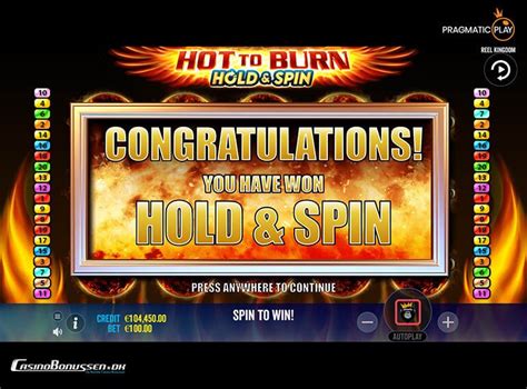 Hot To Burn Hold And Spin Pokerstars