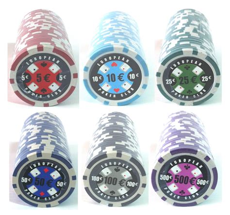 Jetons De Poker Valeur Euro