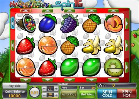 Jogar Horn Of Plenty Spin 16 Com Dinheiro Real