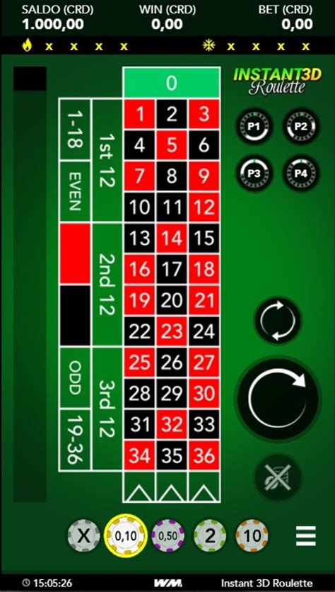 Jogar Instant 3d Roulette No Modo Demo