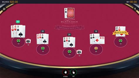 Jogar Multihand Vegas Single Deck Blackjack Com Dinheiro Real