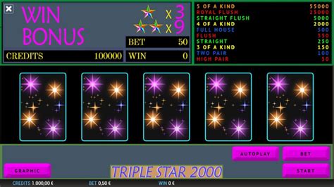 Jogar Triple Star 2000 Com Dinheiro Real