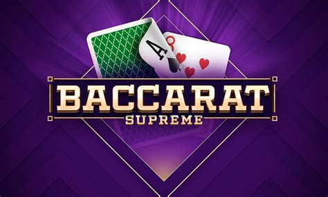 Jogue Baccarat Supreme Online