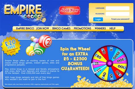 Jogue Bingo Empire Online