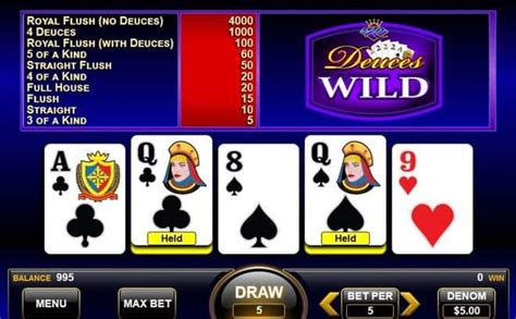 Jogue Poker 7 Bonus Deuces Wild Online