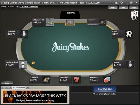 Juicy Stakes Poker Online