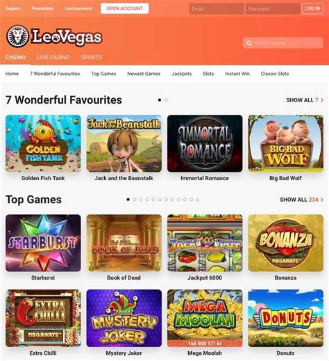 Leovegas Players Access To Casino Website