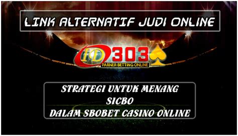 Link Alternatif Sbobet De Casino Online