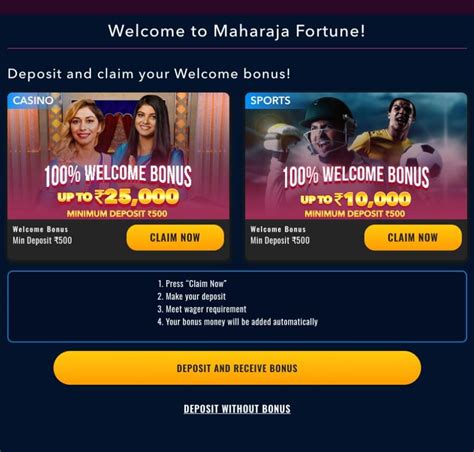 Maharaja Fortune Casino Bonus