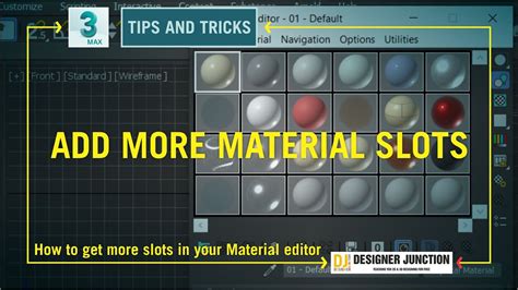 Mais Material De Slots De 3ds Max