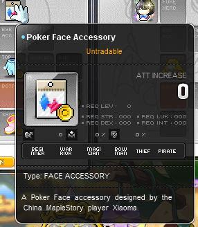 Maplestory Poker Face