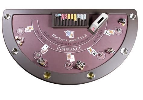 Mesa De Blackjack Em Tecido