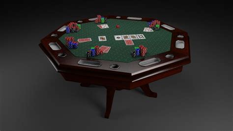 Mesa De Poker Modelo 3d Gratis