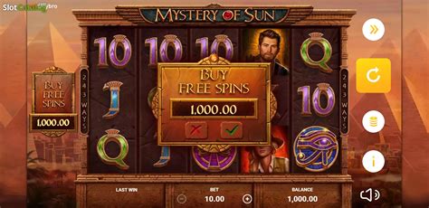 Mystery Of Sun Slot Gratis