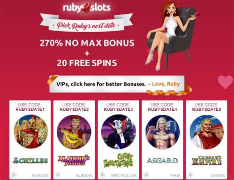 Nenhum Deposito Bonus De Slots Ruby