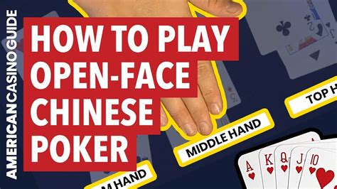 Open Face Chinese Poker Regole